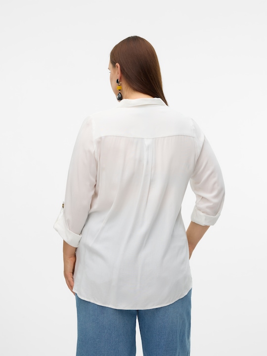 Produktbild Vero Moda Normal geschnitten Hemdkragen Curve Ärmel mit Umschlag Hemd Hemd (52)