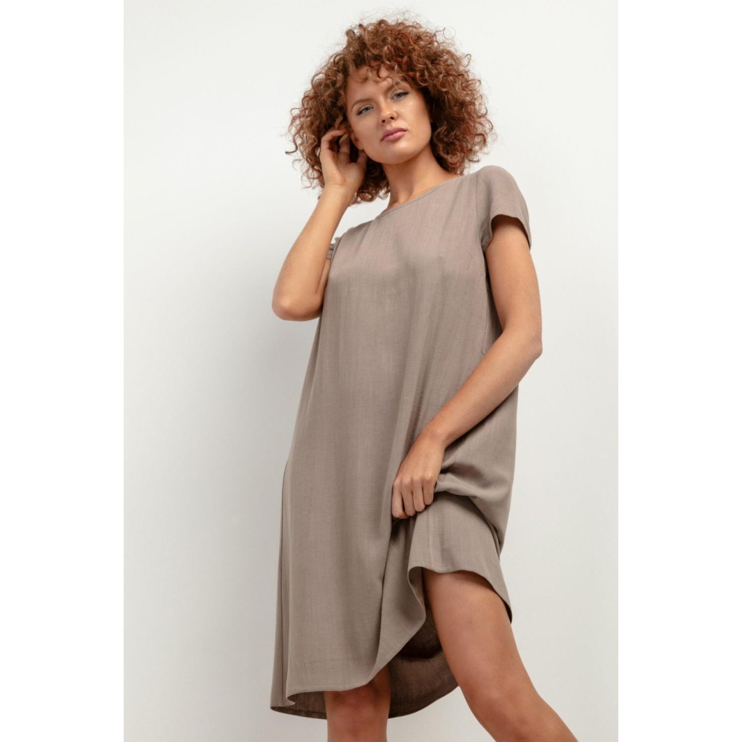 Tessita, Damen, Kleider, Alltagskleid model, Braun, (3XL)