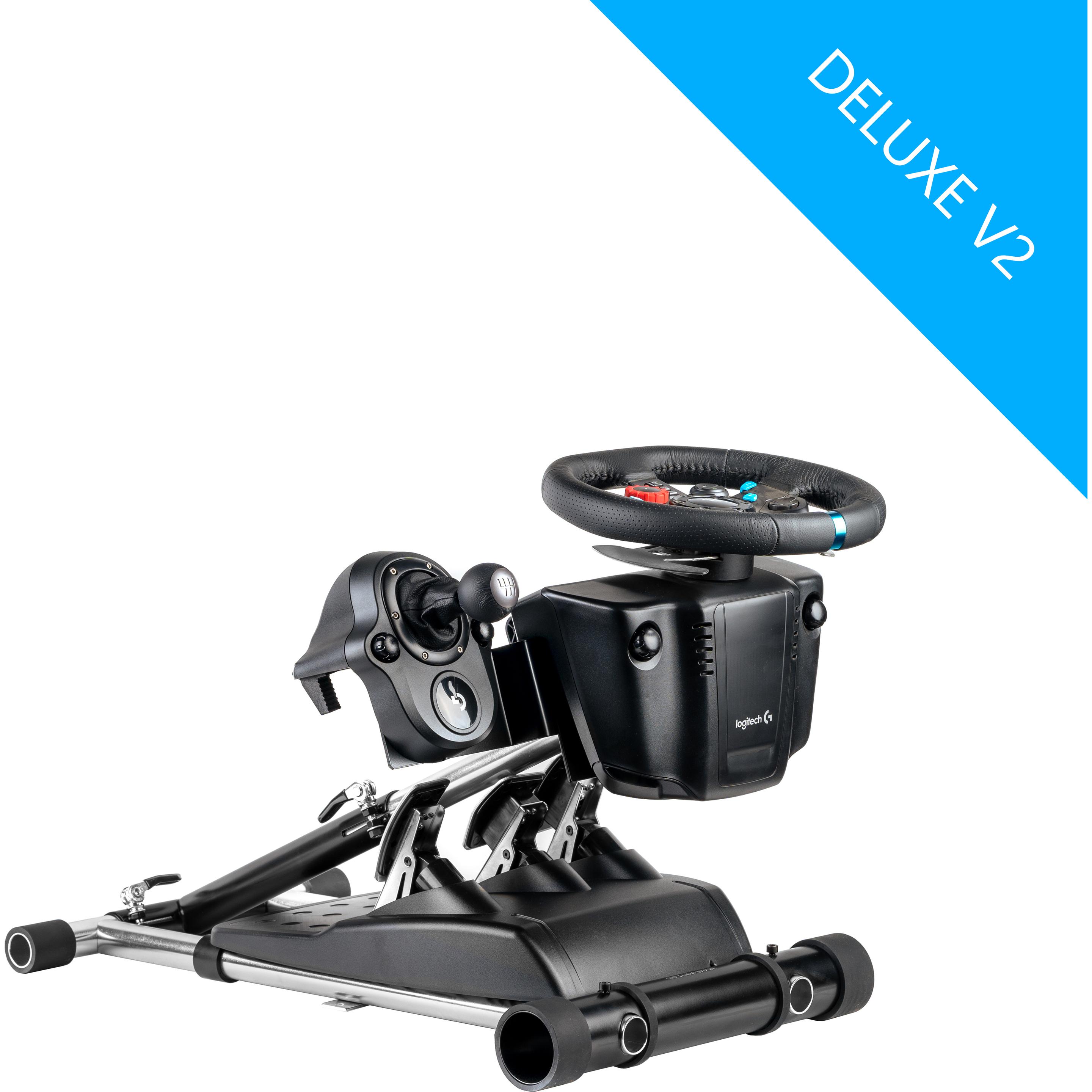 Wheel Stand Pro Deluxe V2 per G25/G27/G29/G920, Accessori per mobile da gaming, Nero