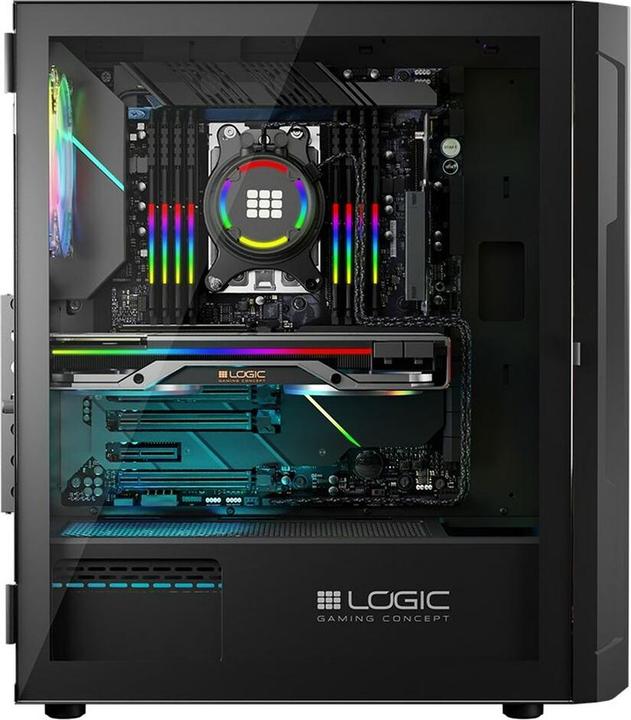 Actual product image Logic ARAMIS ARGB MINIDI USB 3.0 case black (ATX)