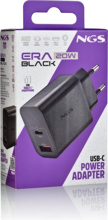 Productafbeelding NGS ERA 20W BLACK (20 W, 2 ports)