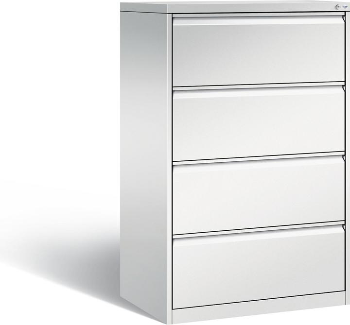 Immagine prodotto C+P Classificatore per cartelle sospese ACURADO, 2 corsie, 4 cassetti, grigio (136 x 79 x 59 cm)