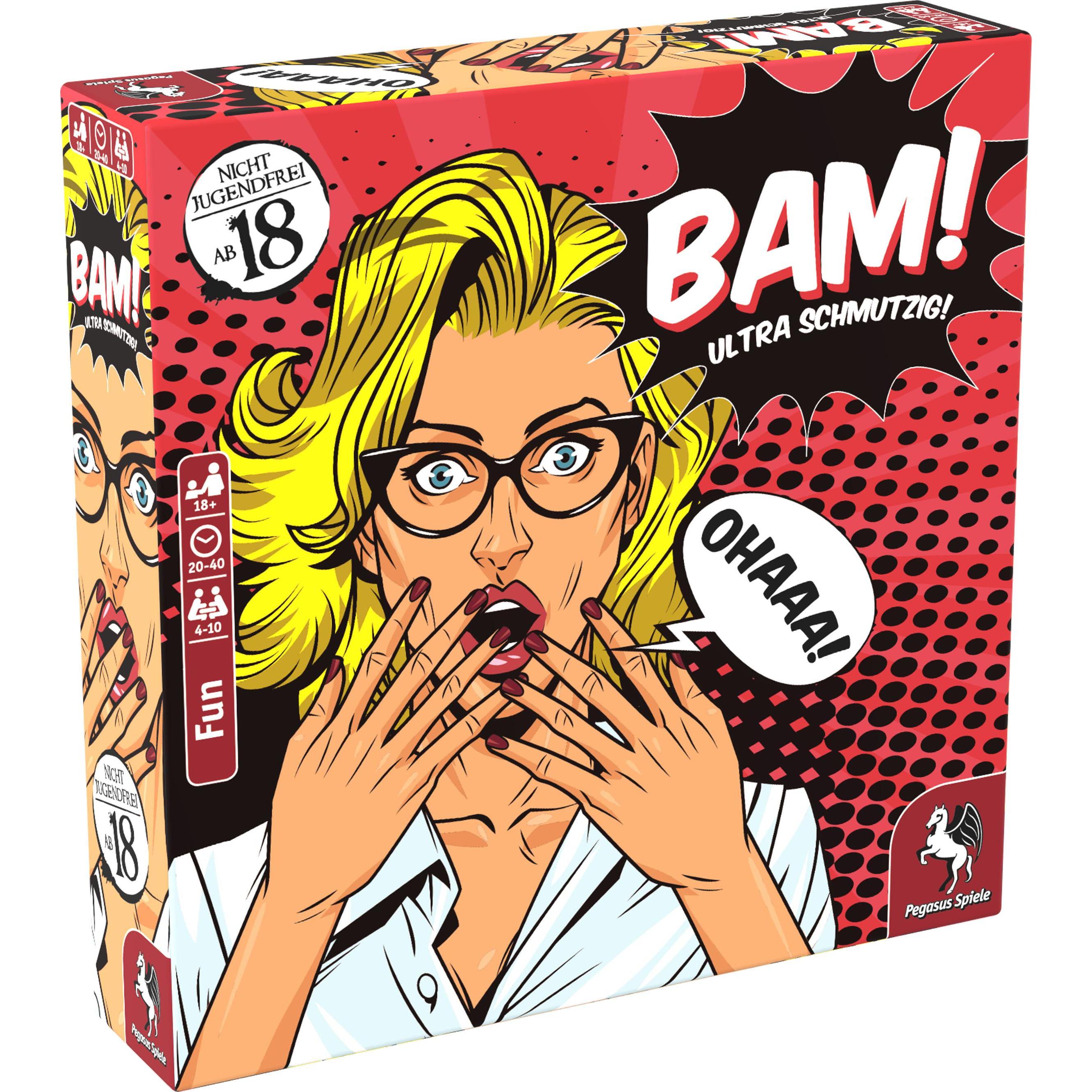 Pegasus 18303G - Bam! - Ultra dirty, 4-10 spelers, vanaf 18 jaar (DE-editie) (Duits, 4 - 10 Spelers)