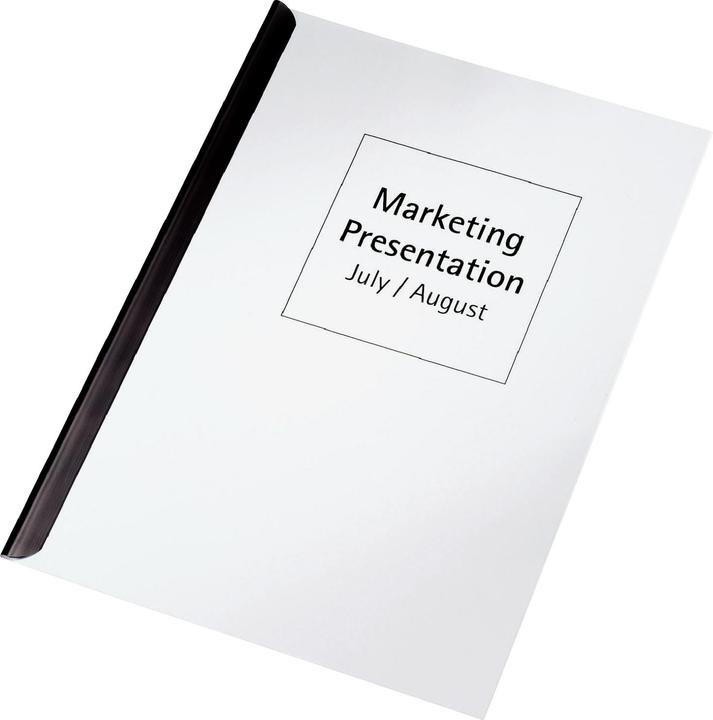 Produktbild Leitz Klemmschiene, DIN A4, Füllhöhe: 9 mm, schwarz aus Kunststoff, Fassungsvermögen: 80 Blatt