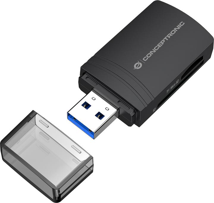 Actual product image Conceptronic Card Reader USB-A -> Micro SD/TF 4.0 black