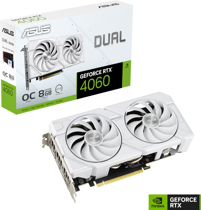 Produktbild ASUS Dual GeForce RTX 4060 EVO OC White (8 GB)