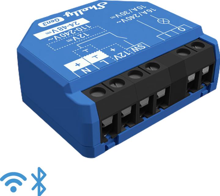 Actual product image Shelly 1 Gen 3 (Switch actuator)