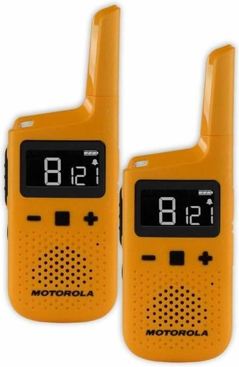 Actual product image Motorola T72 walkie talkie, 16 channels, yellow (8 km)