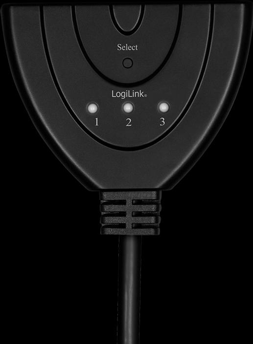 Produktbild LogiLink HD0040 HDMI Splitter 1x3/3x1-Port, 4K/30 Hz, CEC,bidirect, pigtail
