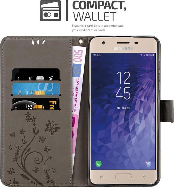 Actual product image Cadorabo Flower Book Cover (Samsung Galaxy J3 (2018))