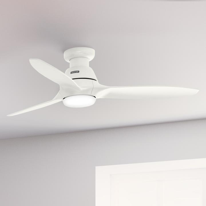 Actual product image Hunter Fans DC Deckenventilator Calabasas LP Weiss mit LED (40.70 dB)