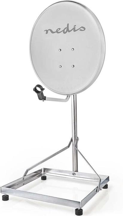 Nedis Satelliten Balkon Ständer / Mastlänge: 1.00 m / Maximale Schüsselgrösse: 90.0 cm / Bodenplatte (Spiegel + Antennen Montage)