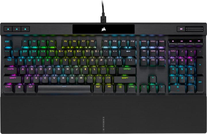 Actual product image Corsair K70 RGB PRO Optine mechanical gaming keyboard RGB LED lighting OPX Black PBT keycaps (Eng. Int., Cable)