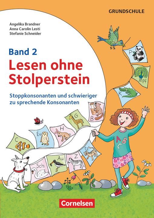 Lesen ohne Stolperstein, Band 2, Stoppkonsonanten und schwieriger zu sprechende Konsonanten (Deutsch, Angelika Brandner, Anna Carolin Lesti, Stefanie Schneider, 2025)
