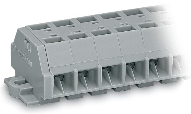 Produktbild Wago 260-255 4-Leiter-Klemmenleiste 0,08-1,5 qmm grau