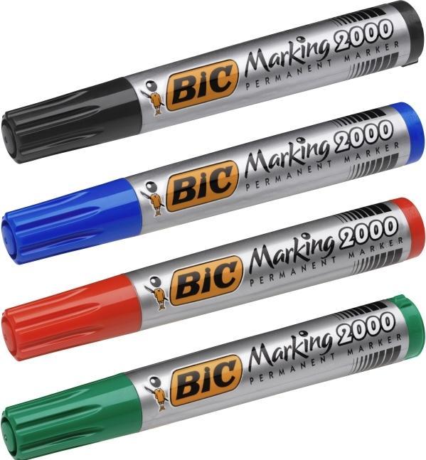 Produktbild Bic Marking 2000 ecolutions (Rot, Schwarz, Blau, Grün, 1.70 mm, 4 x)