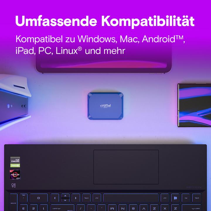 Actual product image Crucial X10 Portable SSD (1 TB)