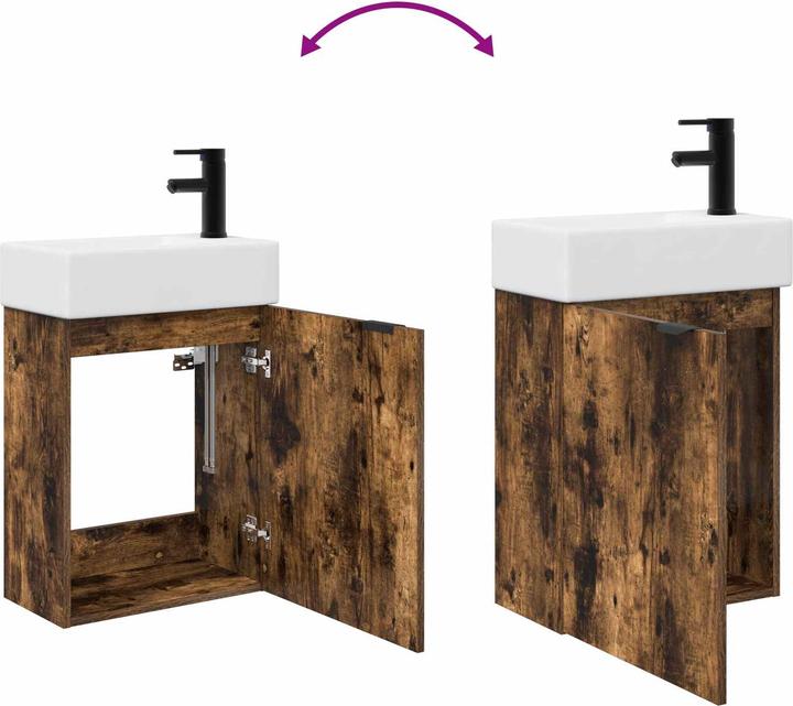 Produktbild vidaXL Badezimmerschrank (45.50 x 22.50 x 84 cm)