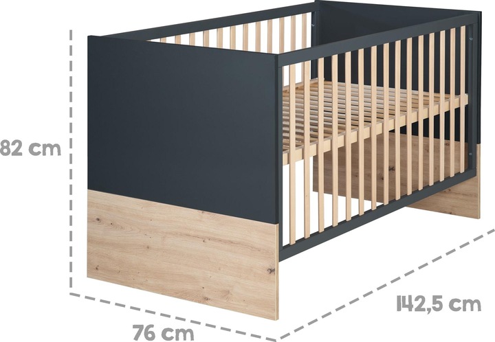 Image du produit Roba Ensemble de chambre d'enfant Lenn (Unité de changement, Lit de bébé)