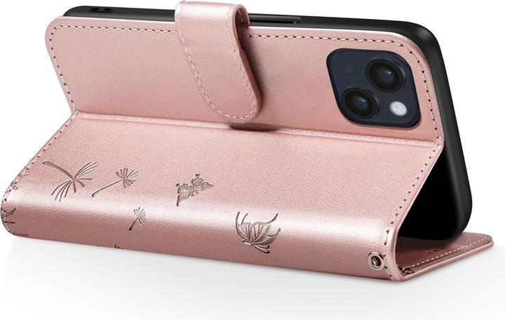 Image du produit Zanaé Wallet Etui iPhone 13/14 Blumen Schmetterling (Apple iPhone 13, Apple iPhone 14)