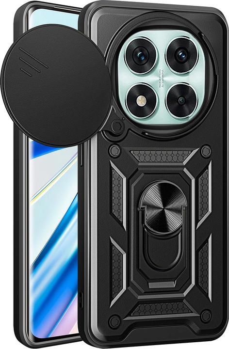 Actual product image OEM Defender Slide case for Xiaomi Note 14 Pro 5G / Xiaomi Note 14 Pro Plus 5G black (Xiaomi Redmi Note 14 Pro 5G)