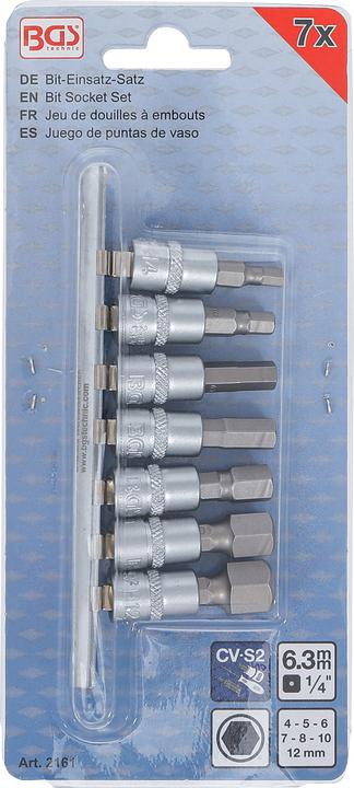 Actual product image BGS Bit insert set (1/4")