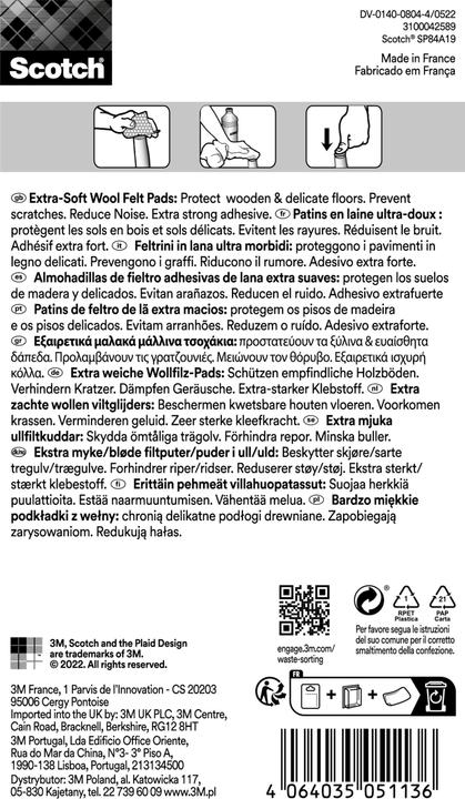 Productafbeelding Scotch Extra weiche Filzgleiter (Vilten glijders, 16 Stuk)