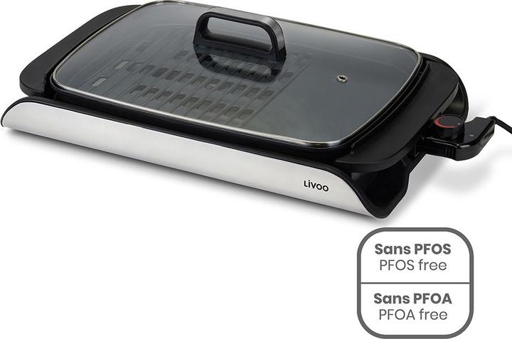 Actual product image Livoo Plancha grill with lid