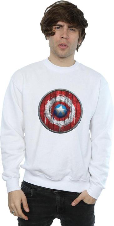Actual product image Mens Captain America Wooden Shield Sweatshirt (5XL)