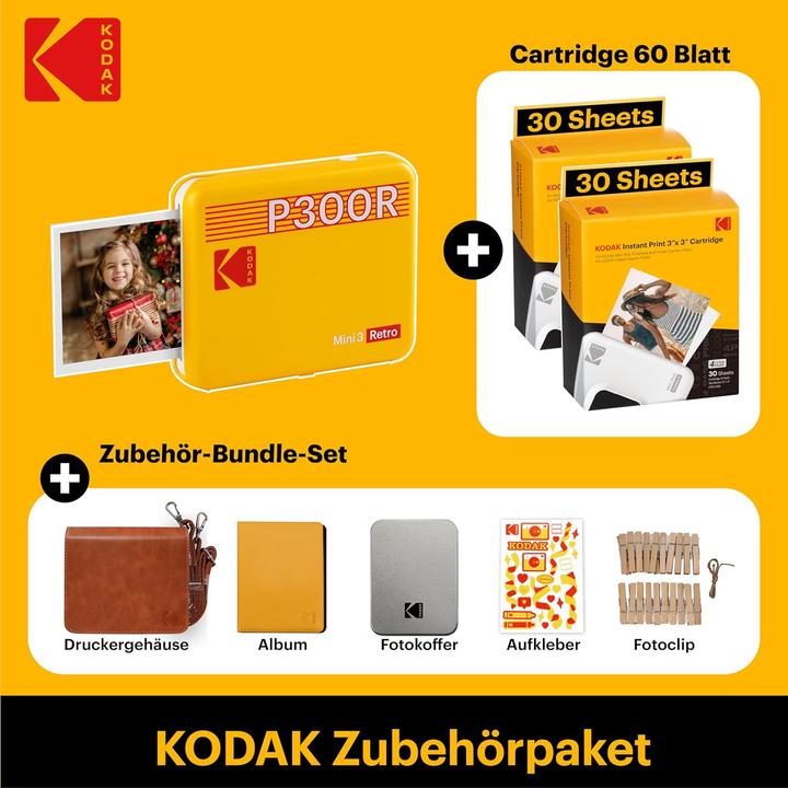 Produktbild Kodak Mini 3 Tragbarer Fotodrucker (Farbe)