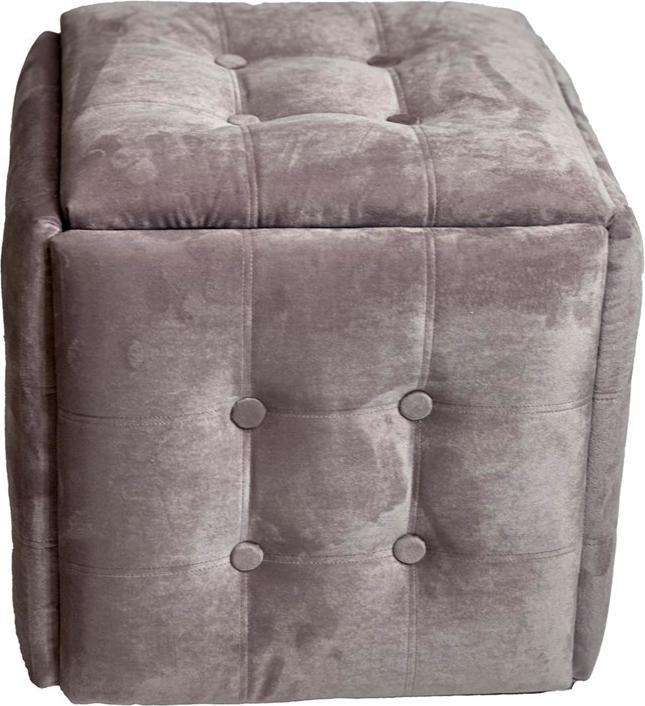 Produktbild Go Gift Puff-Transformer 5in1 - 5 Hocker in 1 Pouffe Pulver rosa Samt 2269
