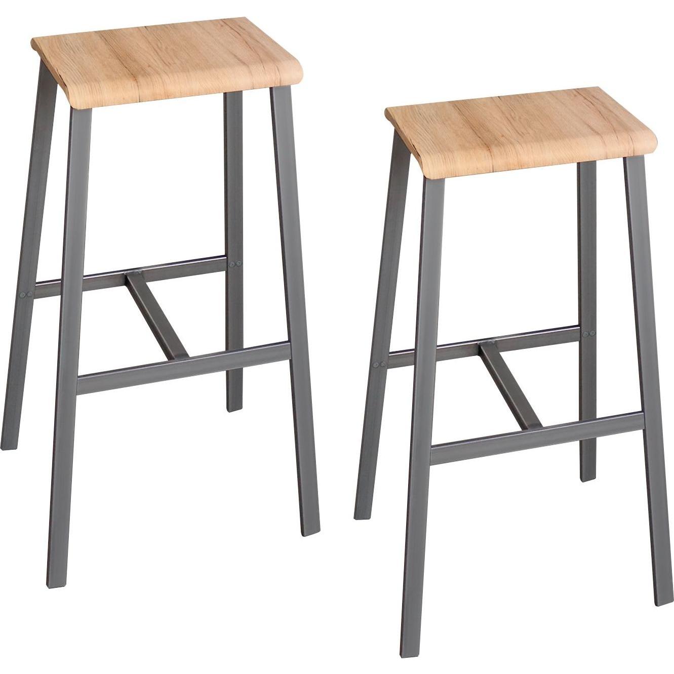 Hammerbacher, Barhocker, 2er Set Barhocker zu MPA17 Eiche Furn.