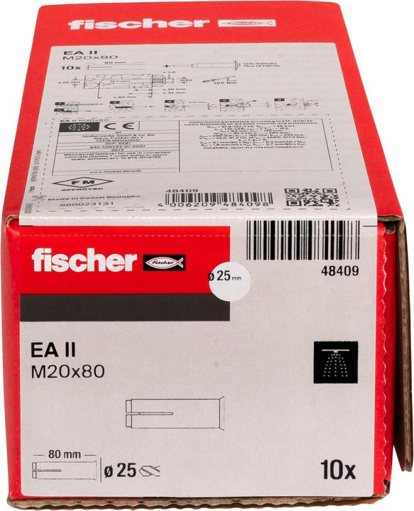 Produktbild Fischer Einschlaganker EA II M 20 x 80 (10 Stk.)