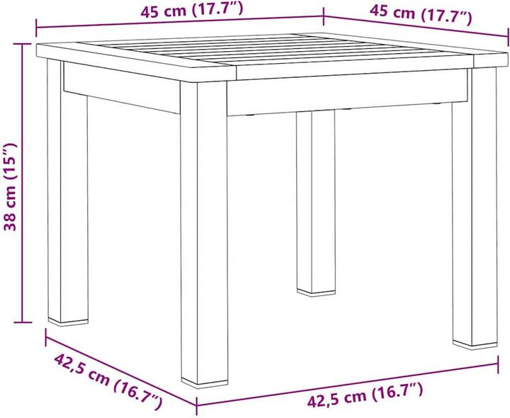 Actual product image vidaXL Sun lounger (53 cm)