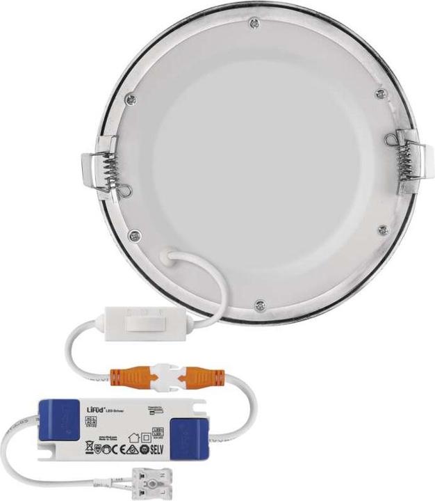 Produktbild Emos LED-Einbauleuchte NEXXO, rund, silber, 12,5W, mit Change CCT (1050 lm)