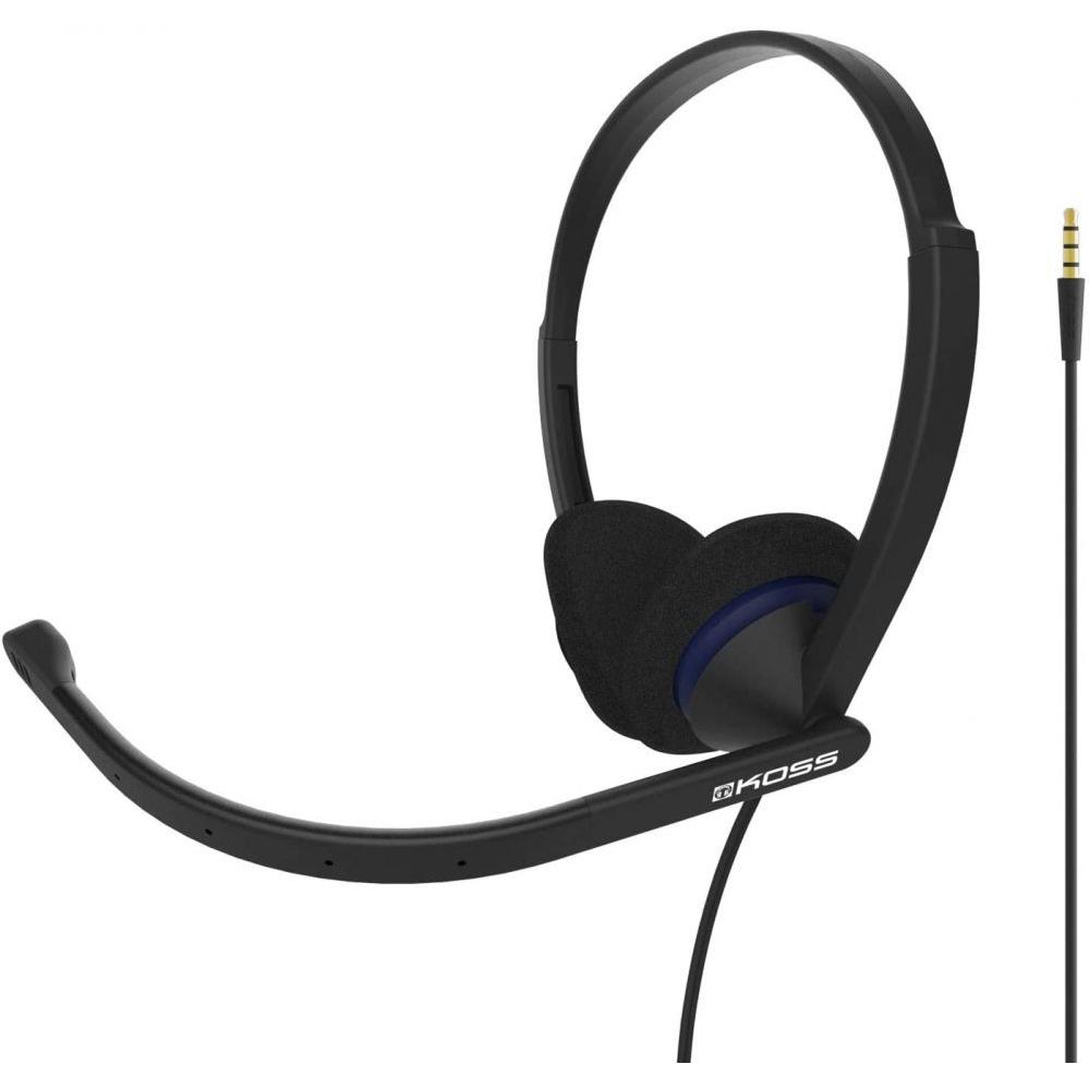 Koss CS200i Communication Headsets, On-Ear, Wired, Microphone, Black (ANC, Kabelgebunden), Kopfhörer, Schwarz