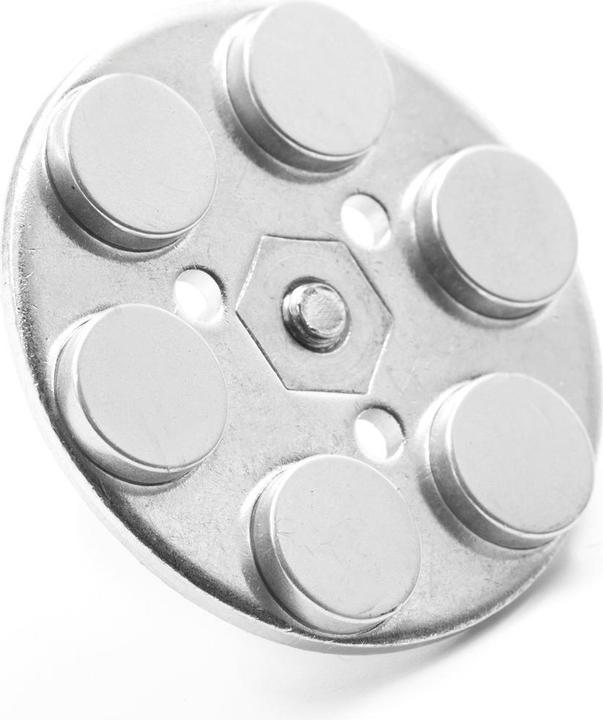 Produktbild Supermagnete Magnetsystem rund gummiert mit Gewindebuchse (1x)