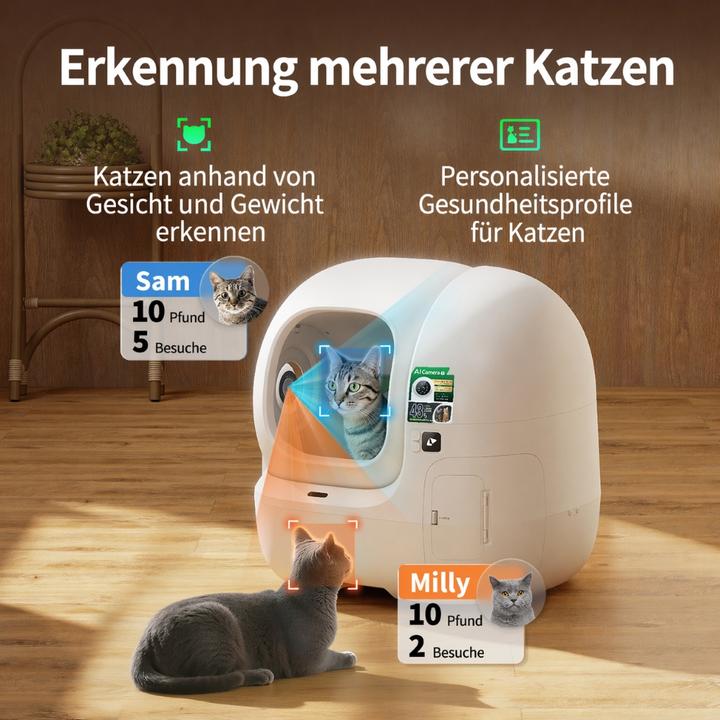 Image du produit Petkit Purobot Max Pro 2 (Bac à litière autonettoyant, Bac à litière fermé)