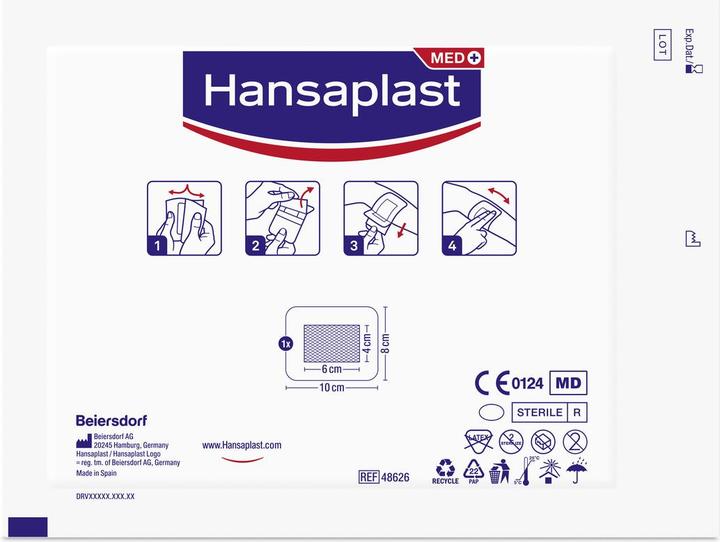 Actual product image Hansaplast Wound plaster Sensitive XXL (5x)