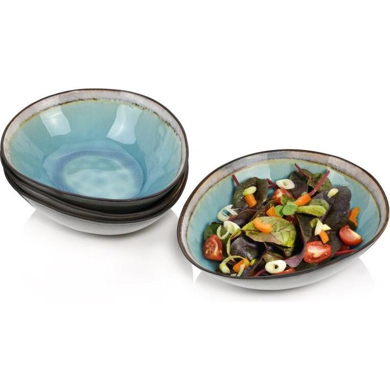 Sänger Geschirr Salatschalen Set Capri, Schüssel + Schale, Braun