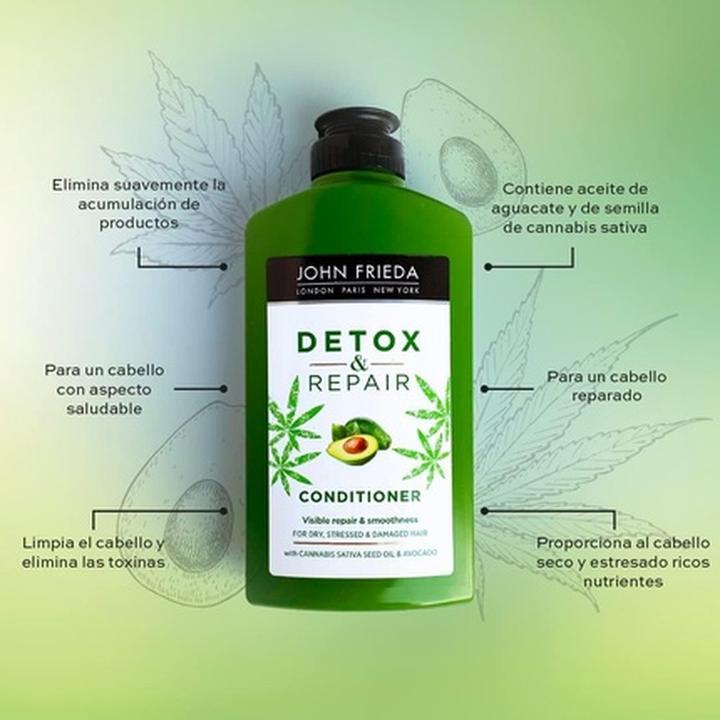 Actual product image John Frieda Detox & Repair (250 ml, Liquid shampoo)