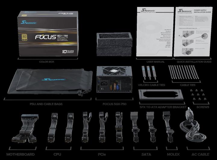 Actual product image Seasonic Focus SGX (750 W)