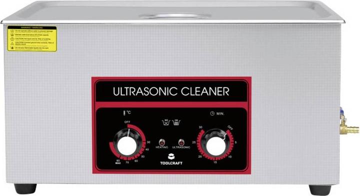 Productafbeelding Toolcraft USC-2200 Ultraschallreiniger Bürobedarf, Schmuck, Werkstatt 480 W 22 l (40 kHz, 22000 ml)