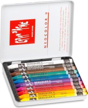 Actual product image Caran d'Ache Neocolor II Aquarelle Metallschachtel (10 x)