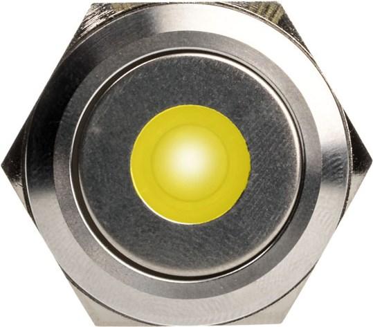 Produktbild DimasTech Vandalismusschalter/-taster 25mm, Silverline Dot - RGB