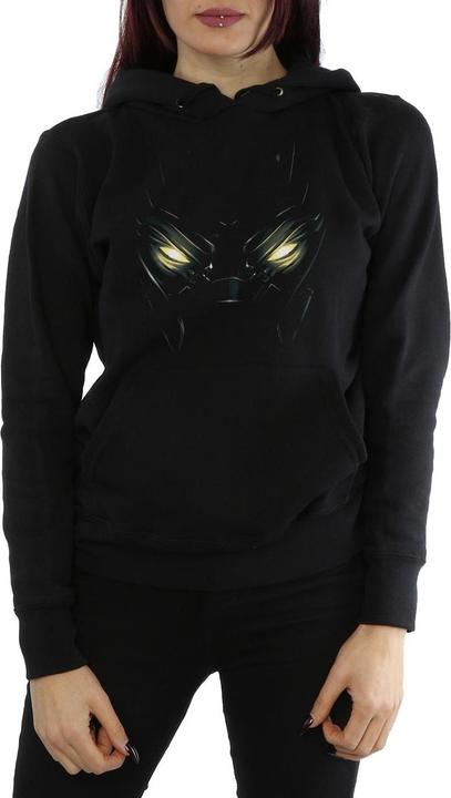 Actual product image Womens/Ladies Black Panther Eyes Hoodie (XXL)