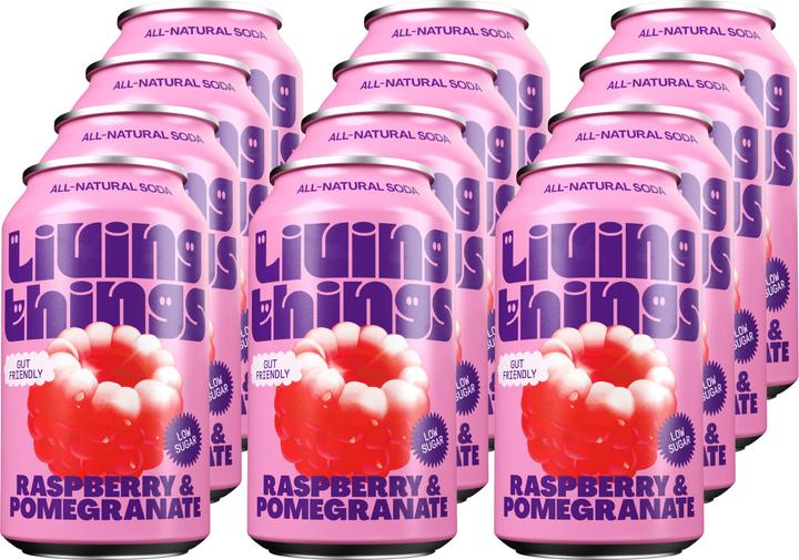 Living Things Lampone e melograno (12 x 33 cl)