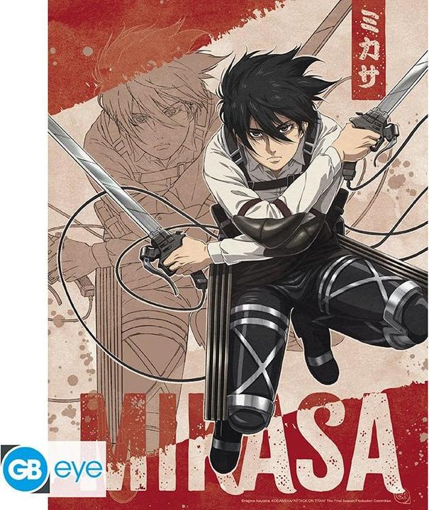 Actual product image GB Eye ATTACK ON TITAN - Portfolio 9 posters Characters S4 (21x29,7) (21 x 29.70 cm)