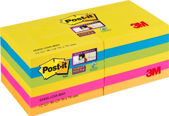 Produktbild Post-it Super Sticky Carnival (127 x 76 mm)
