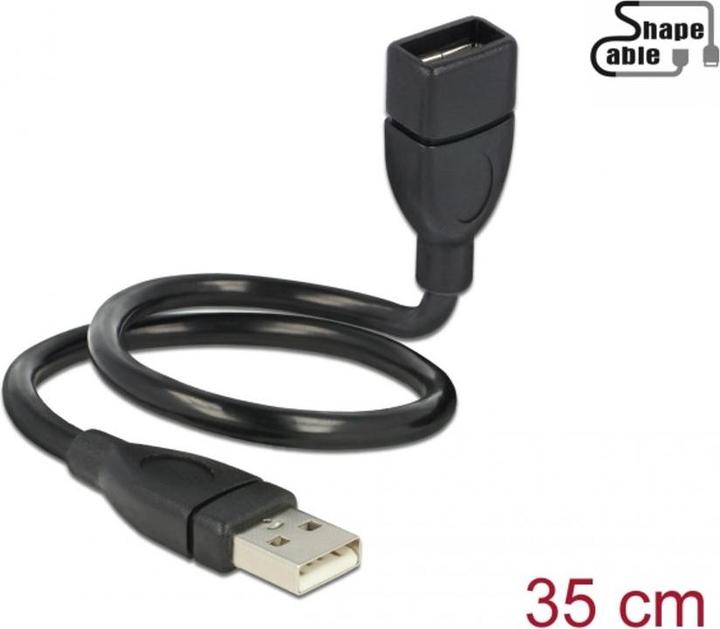 Produktbild Delock USB 2.0 (0.35 m, USB 2.0, 2.50 W)